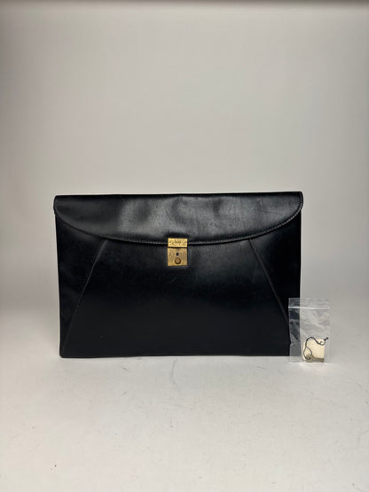 Vintage Gucci Leather Clutch Black