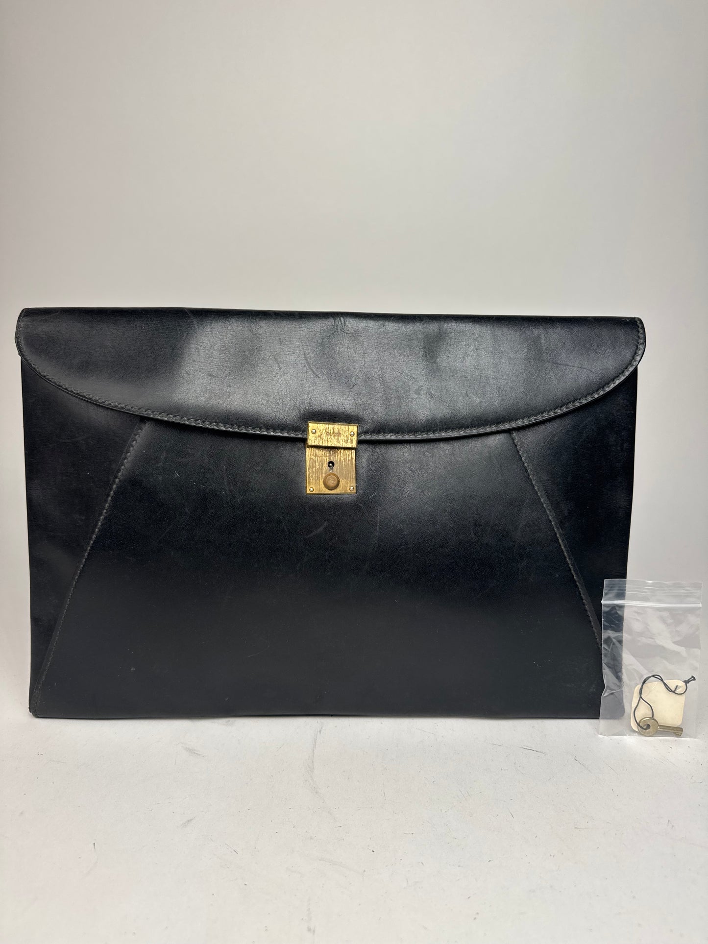 Vintage Gucci Leather Clutch Black