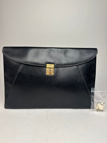 Vintage Gucci Leather Clutch Black