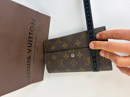 Vintage Louis Vuitton Monogram Canvas Sarah Wallet 2010 Brown