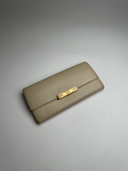 Vintage Cartier Leather Wallet White