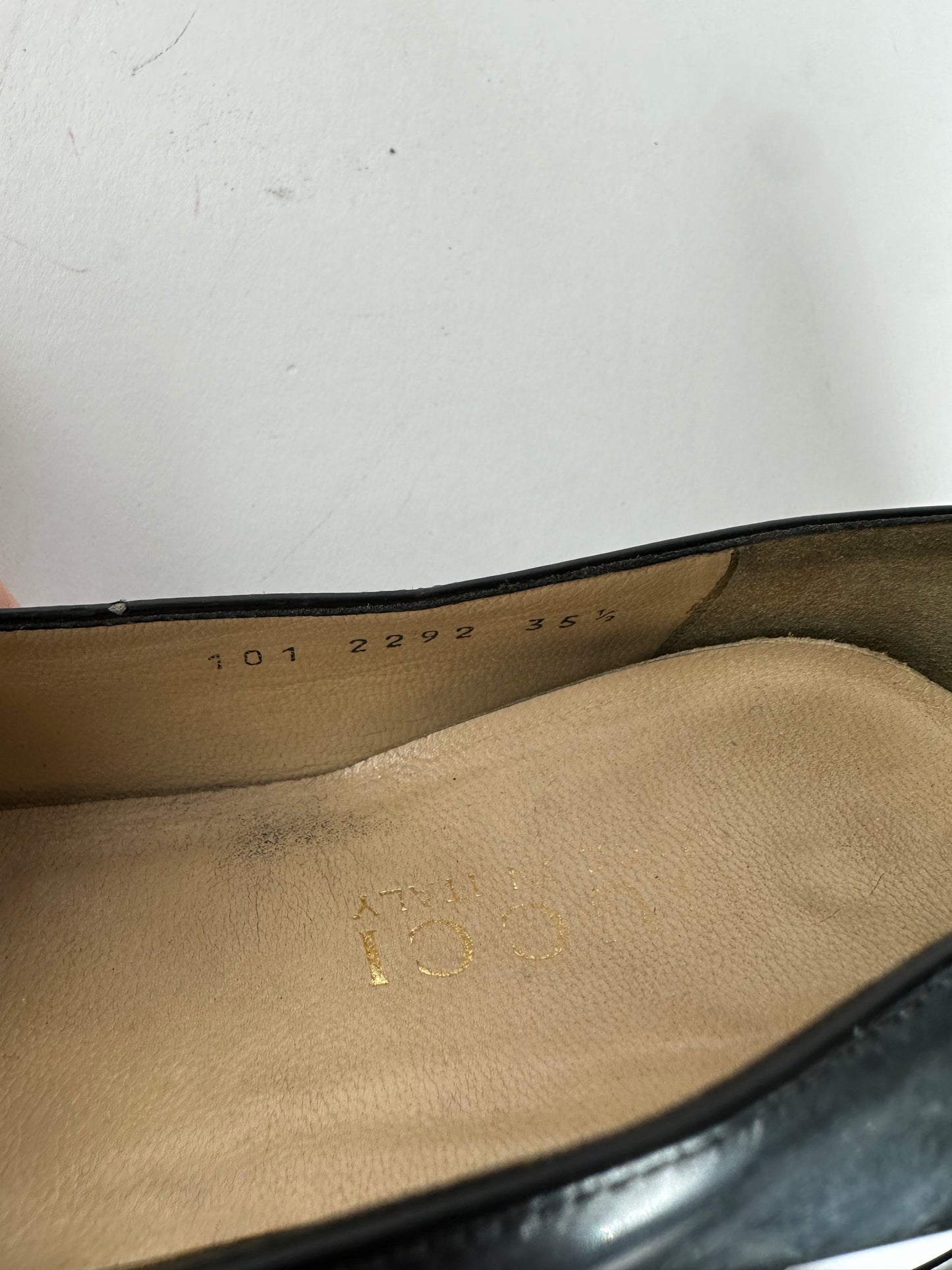 Vintage Gucci Patent Leather Horsebit Pumps EU35,5