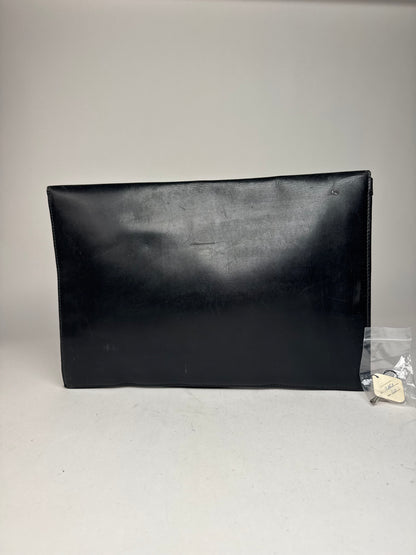 Vintage Gucci Leather Clutch Black