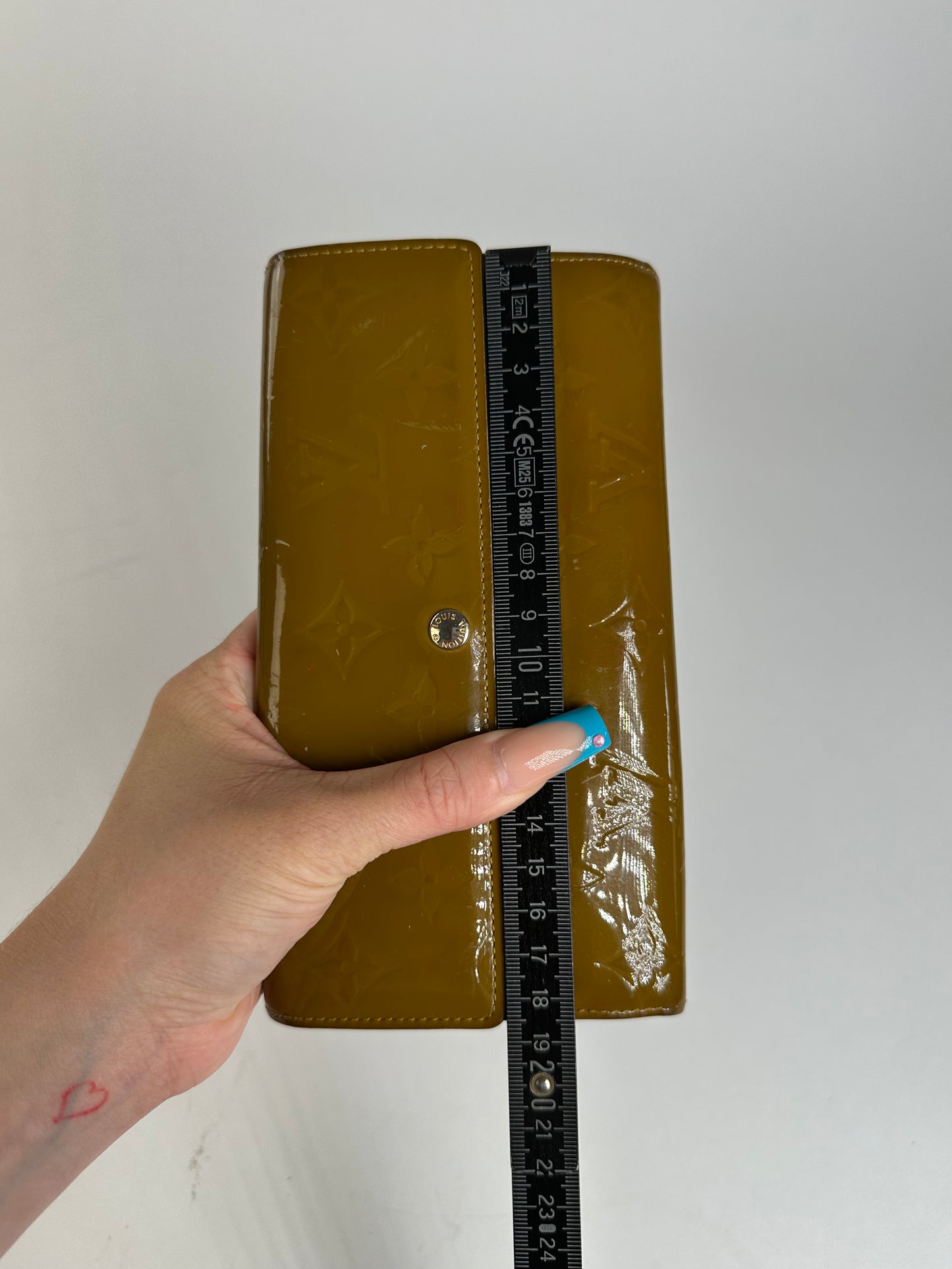 Vintage Louis Vuitton Vernis Leather Wallet Mustard Yellow