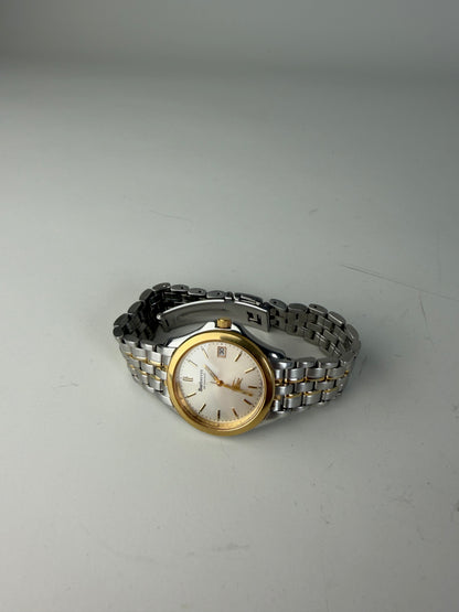 Vintage Burberry Two-Tone Bracelet Watch Silver Gold