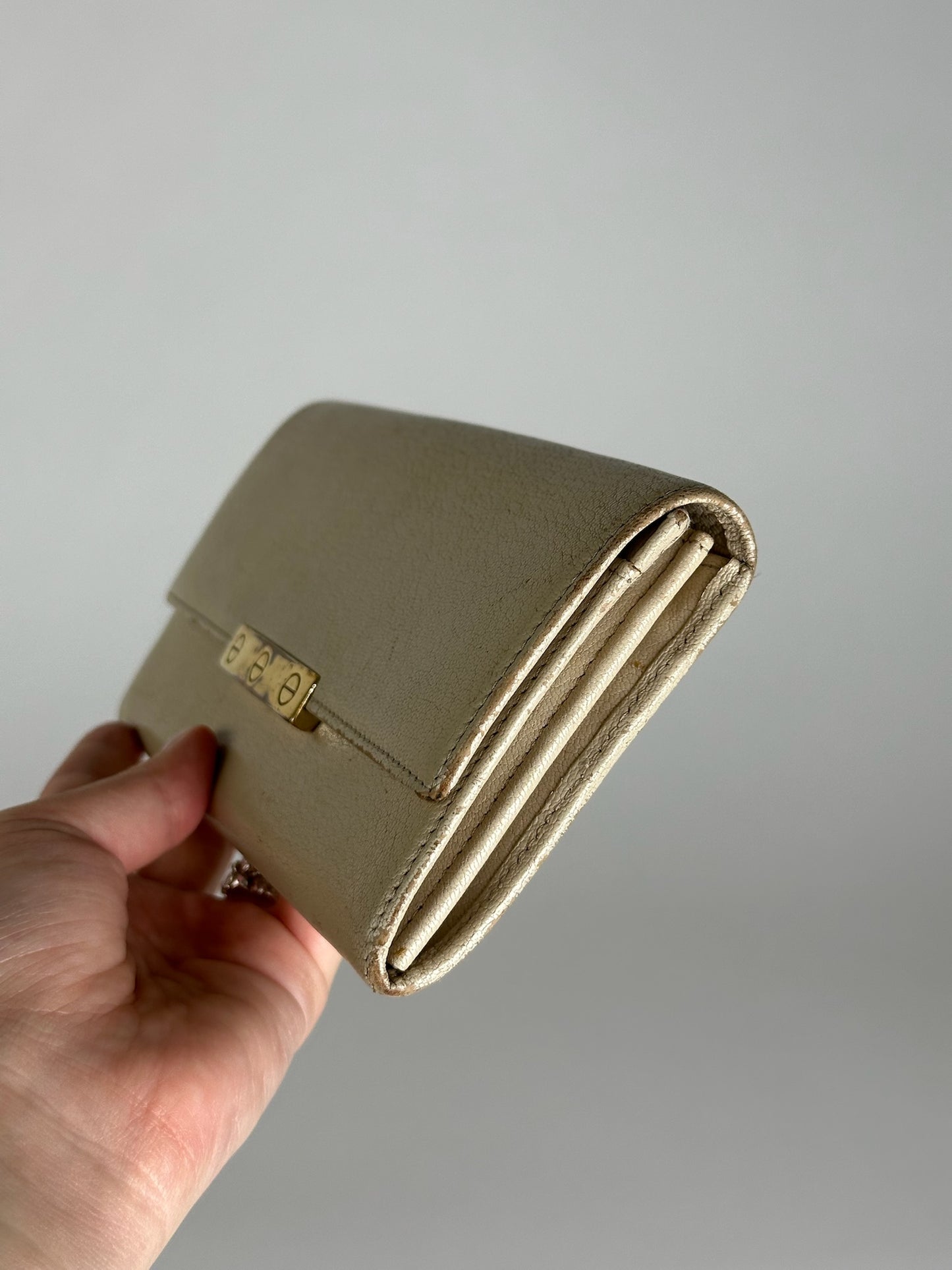 Vintage Cartier Leather Wallet White