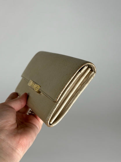 Vintage Cartier Leather Wallet White