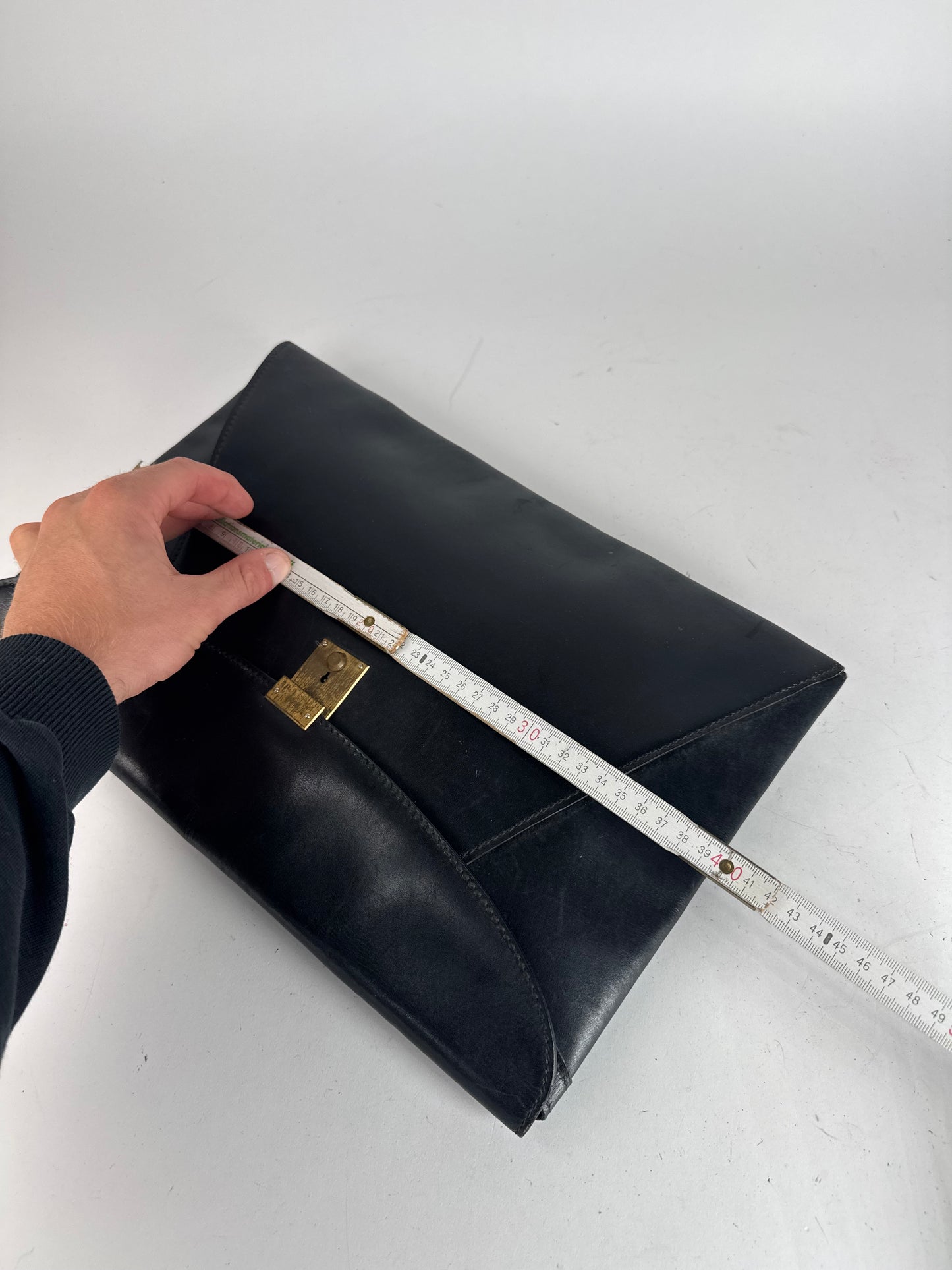 Vintage Gucci Leather Clutch Black