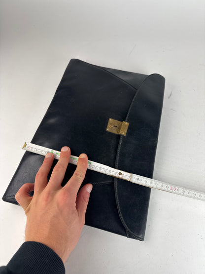 Vintage Gucci Leather Clutch Black