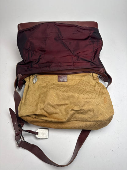 Vintage Gucci Nylon Leather bag purple