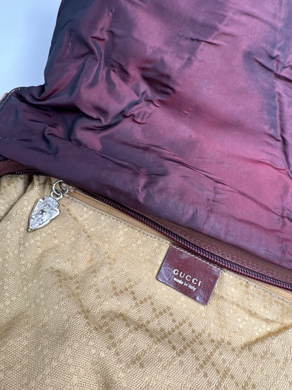 Vintage Gucci Nylon Leather bag purple
