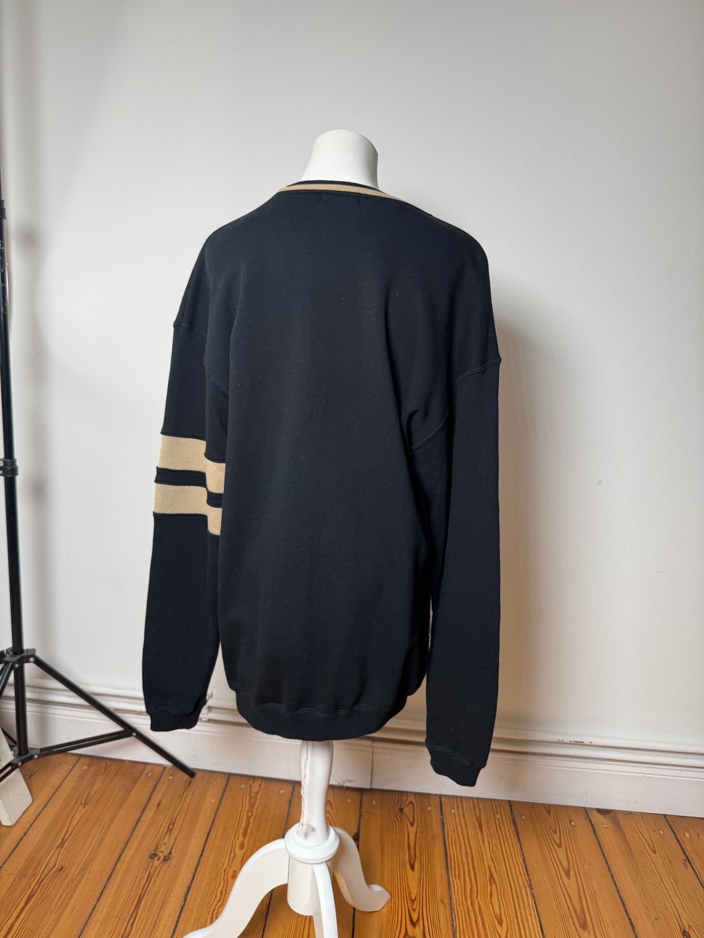 Vintage Kansai Yamamoto Crewneck Men’s Sweater Black Golden M/L