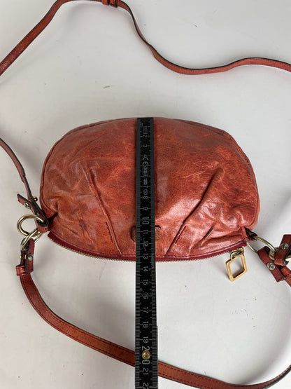 Vintage Chloe 2Way Leather Handbag Red