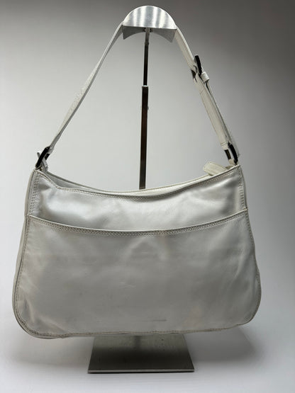 Vintage Issey Miyake IM Product Leather Shoulder Bag Early 2000s White