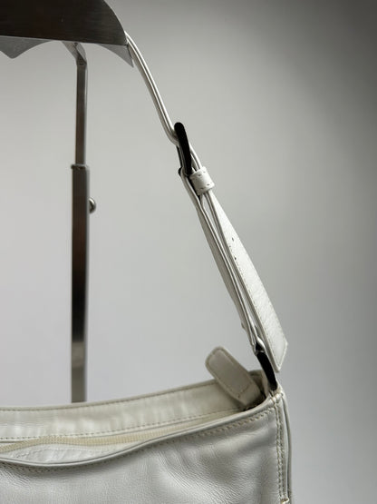 Vintage Issey Miyake IM Product Leather Shoulder Bag Early 2000s White