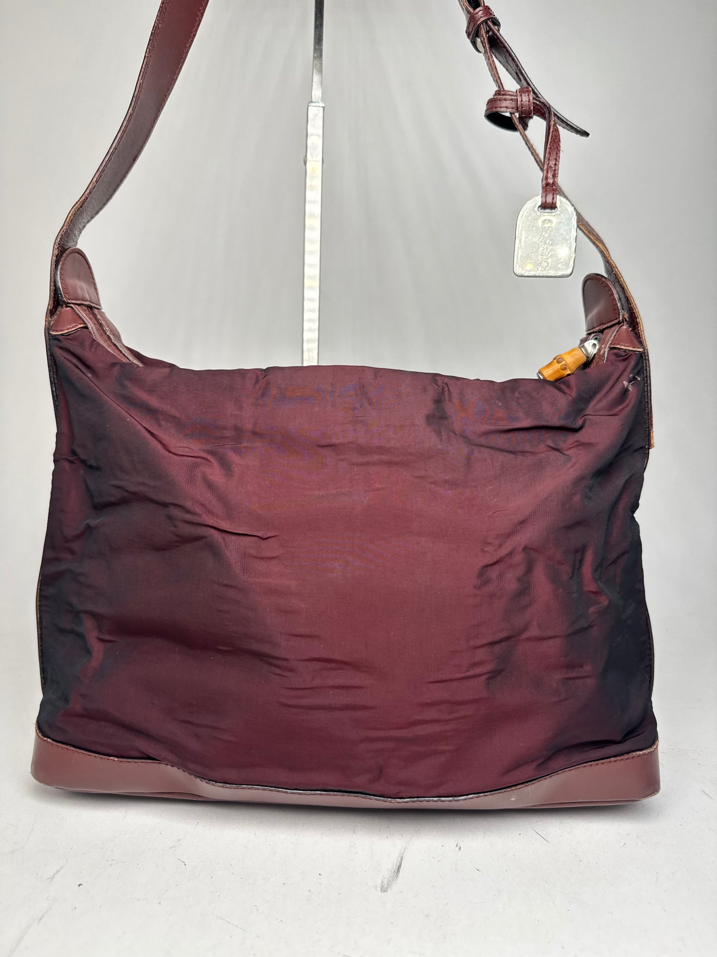 Vintage Gucci Nylon Leather bag purple