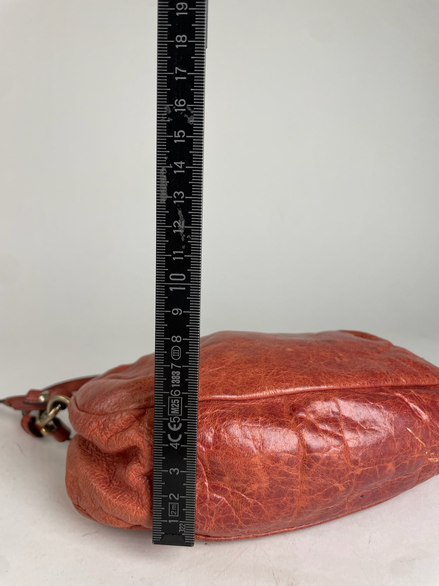 Vintage Chloe 2Way Leather Handbag Red