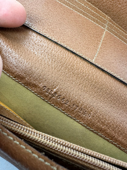 Vintage Gucci Horsebit Leather Long Wallet Brown