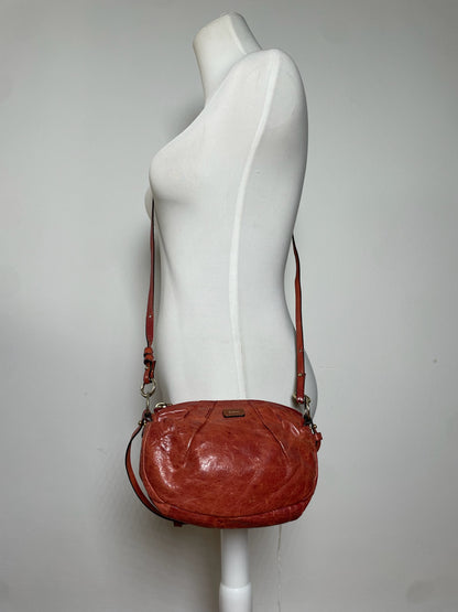 Vintage Chloe 2Way Leather Handbag Red