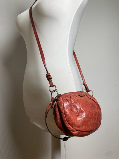 Vintage Chloe 2Way Leather Handbag Red