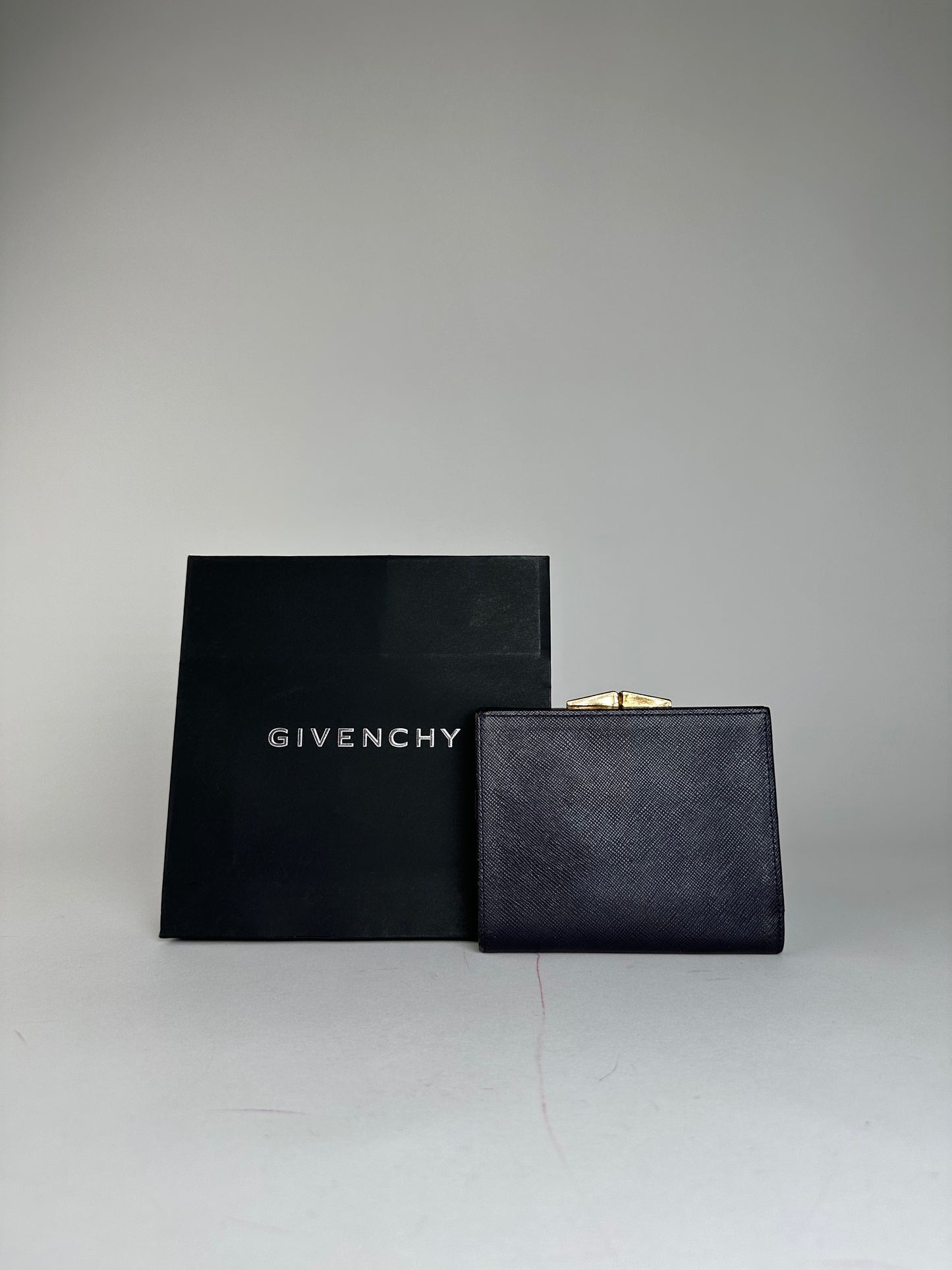 Vintage Givenchy Leather Wallet Black