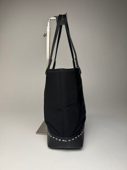 Vintage Courreges Leather Polyester Handbag Black