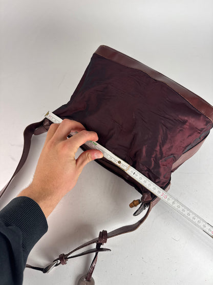 Vintage Gucci Nylon Leather bag purple