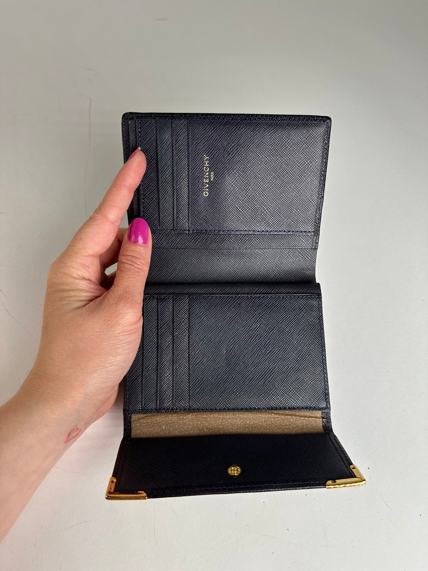 Vintage Givenchy Leather Wallet Black