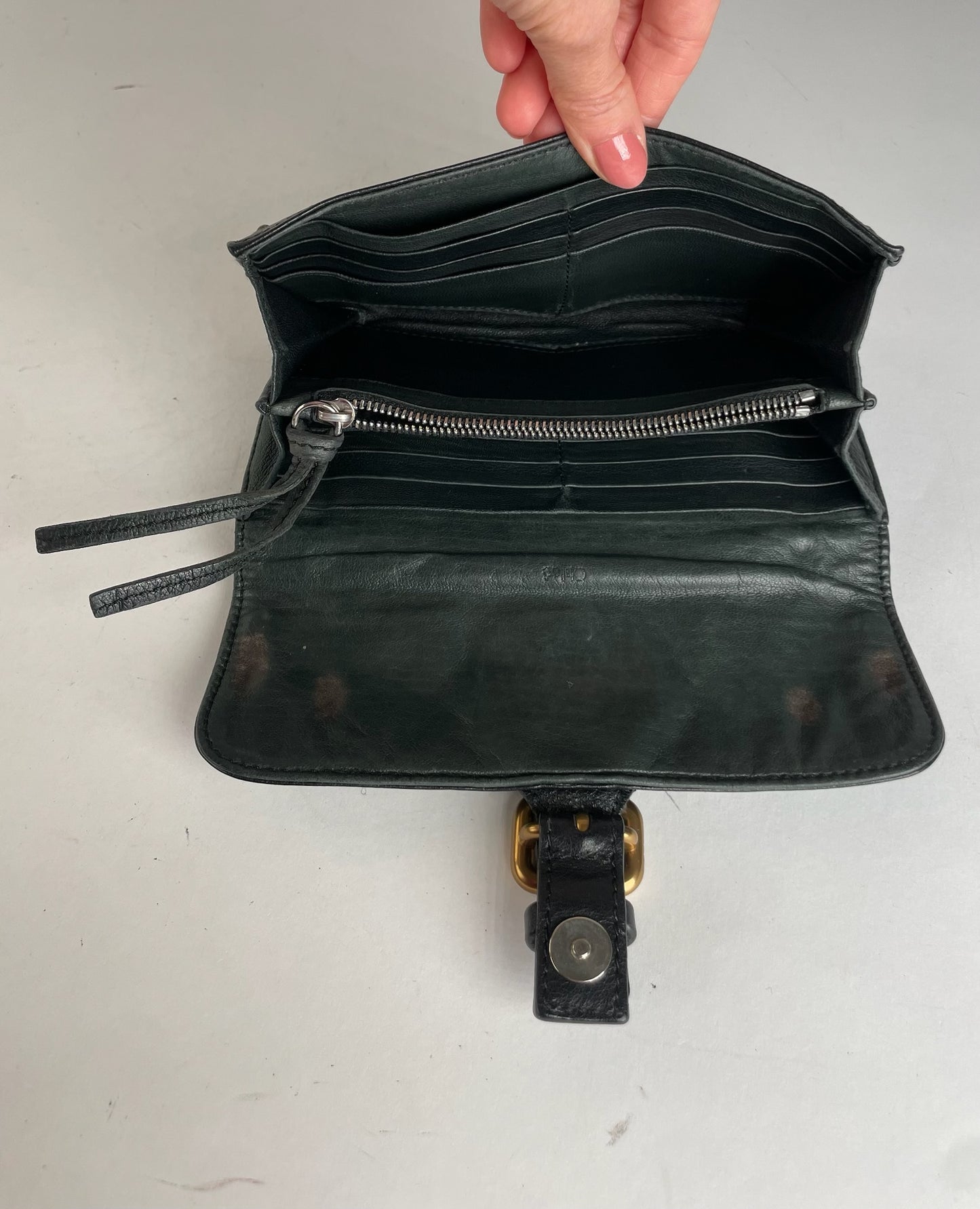 Vintage Chloe Leather Clutch Black