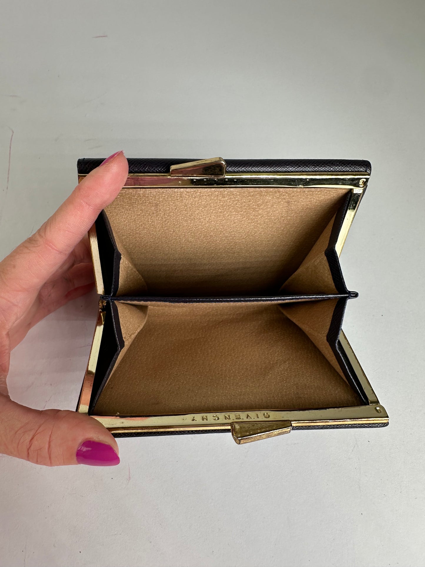 Vintage Givenchy Leather Wallet Black