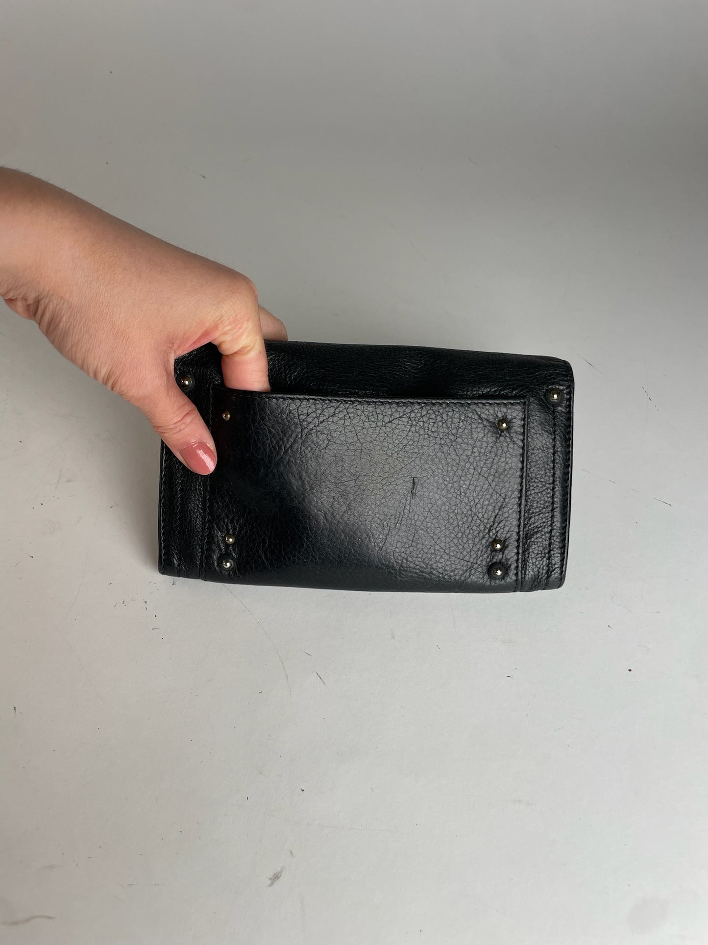 Vintage Chloe Leather Clutch Black