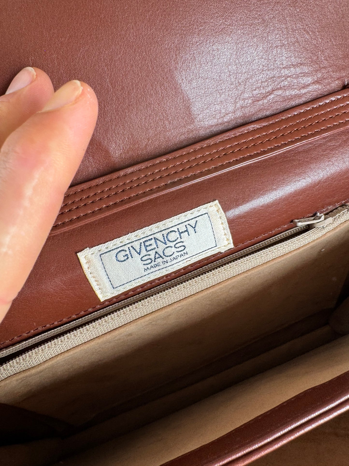 Vintage Givenchy 4G Leather bag brown