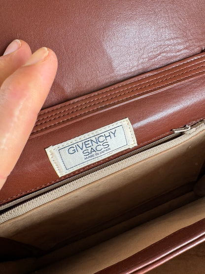 Vintage Givenchy 4G Leather bag brown