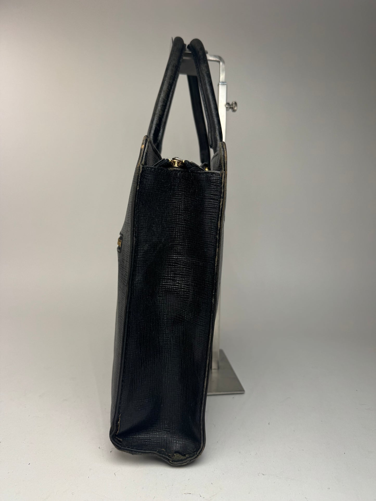 Sac Courrèges vintage en cuir noir
