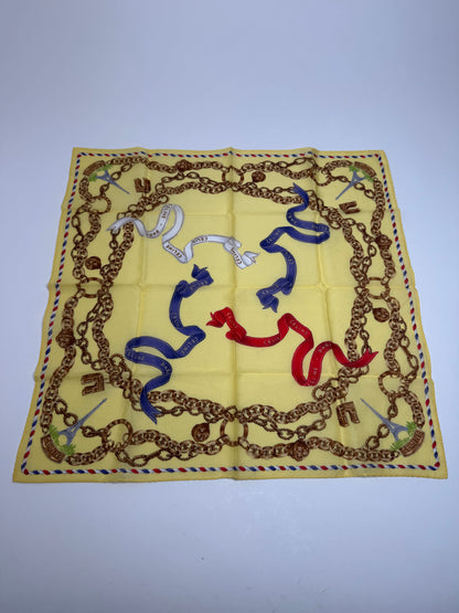 Vintage Celine Scarf Yellow Gold