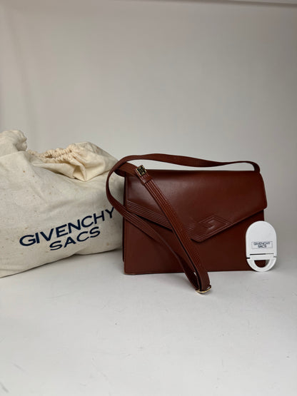 Vintage Givenchy 4G Leather bag brown