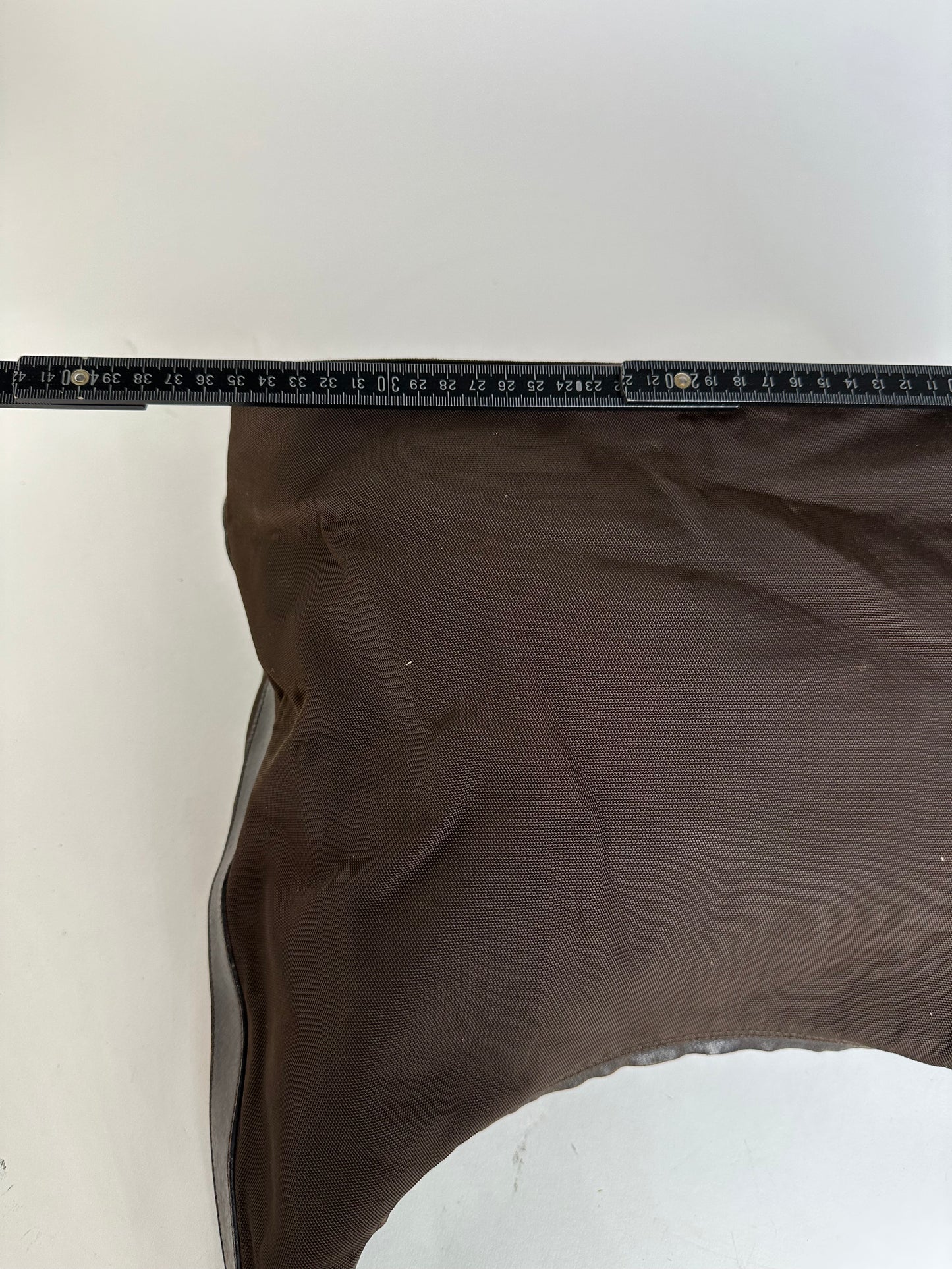 Vintage Gucci Fabric Hobo Bag Brown Silver