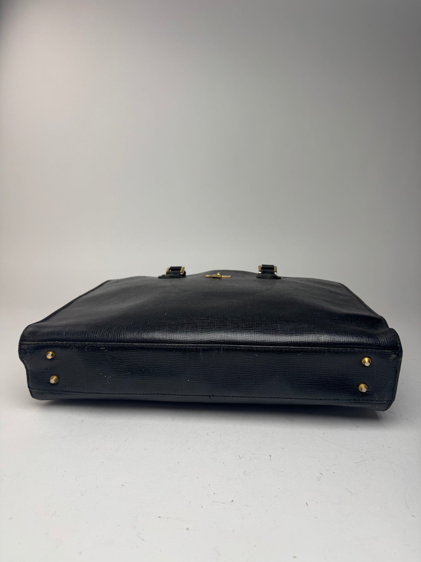 Sac Courrèges vintage en cuir noir