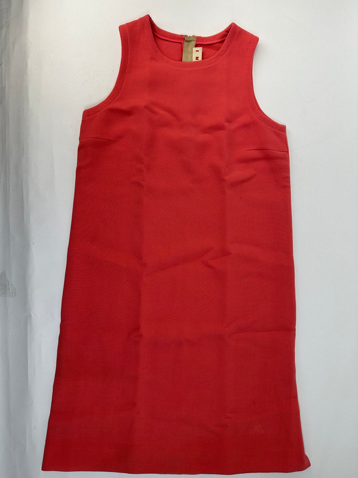 Vintage Marni Wool Shift Dress Coral Gold L