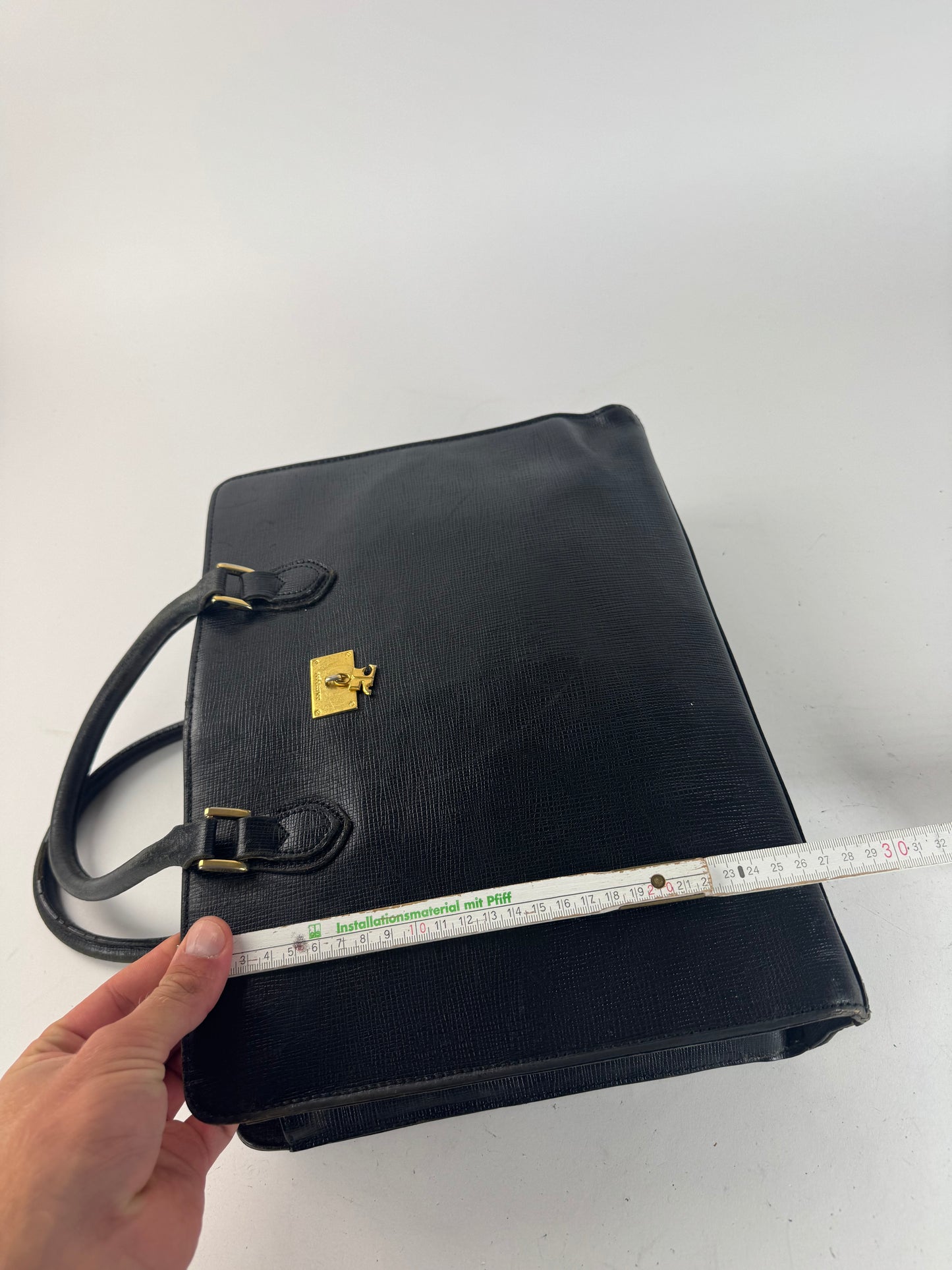 Sac Courrèges vintage en cuir noir