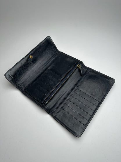 Vintage Celine Paris Canvas Leather Monogram Wallet