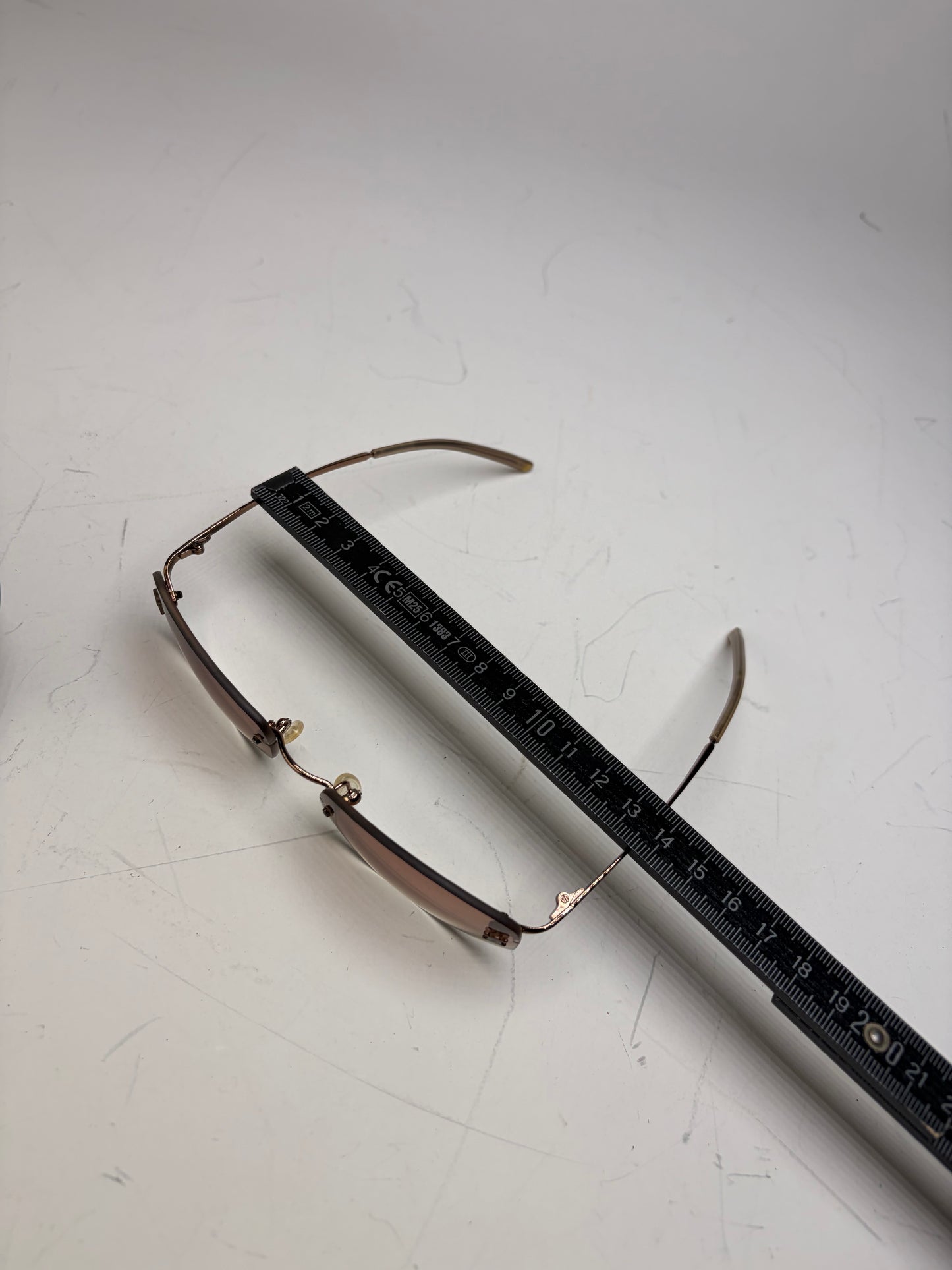 Vintage Celine Metal Sunglasses Brown Gradient Gold-Tone
