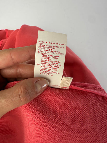 Vintage Marni Wool Shift Dress Coral Gold L