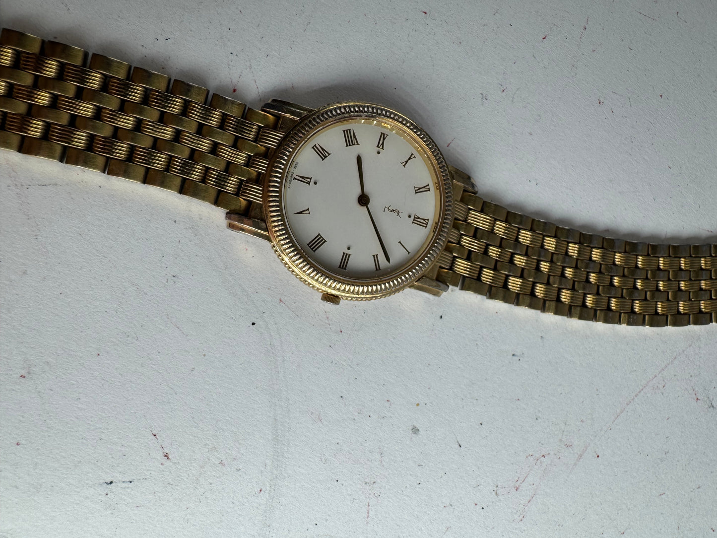 Vintage Yves Saint Laurent Gold Plated Quartz Watch