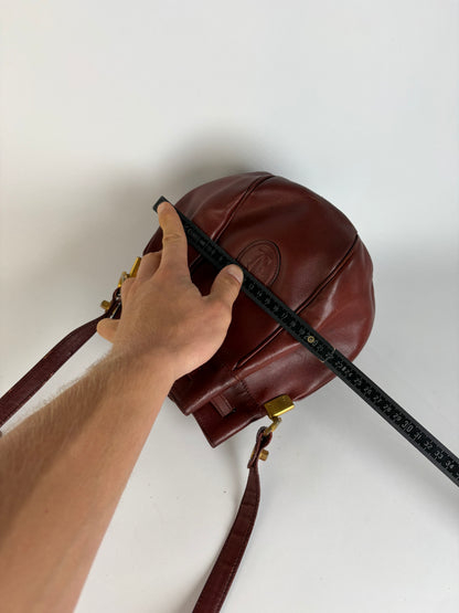 Vintage Cartier Must de Cartier Seau Drawstring Bag c. Late 1980s Burgundy