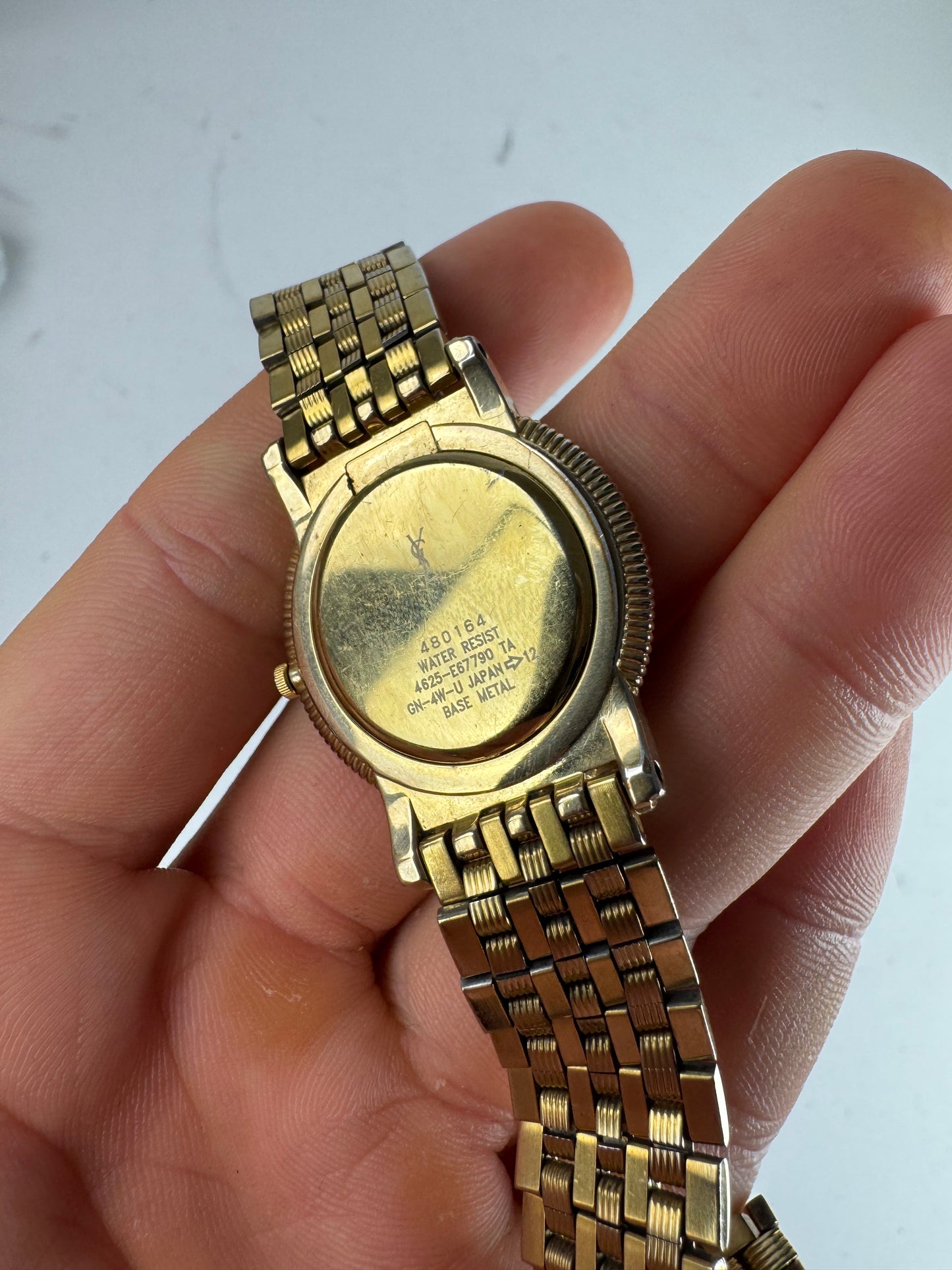 Vintage Yves Saint Laurent Gold Plated Quartz Watch