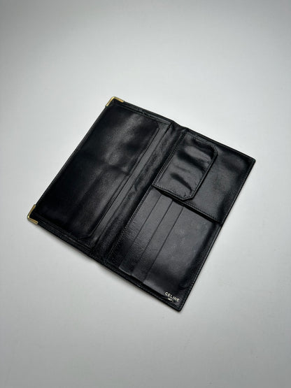 Vintage Celine Paris Leather ID Holder black