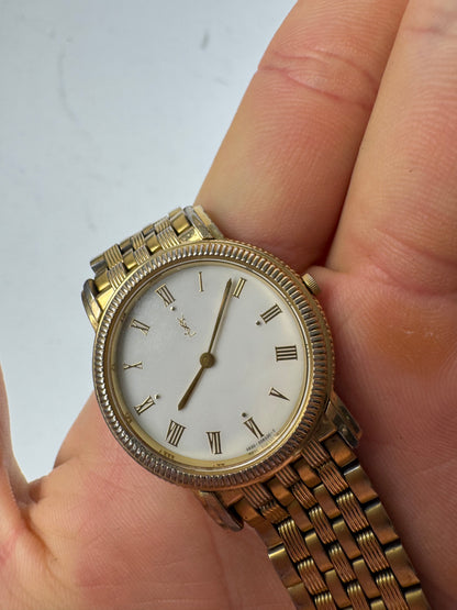 Vintage Yves Saint Laurent Gold Plated Quartz Watch