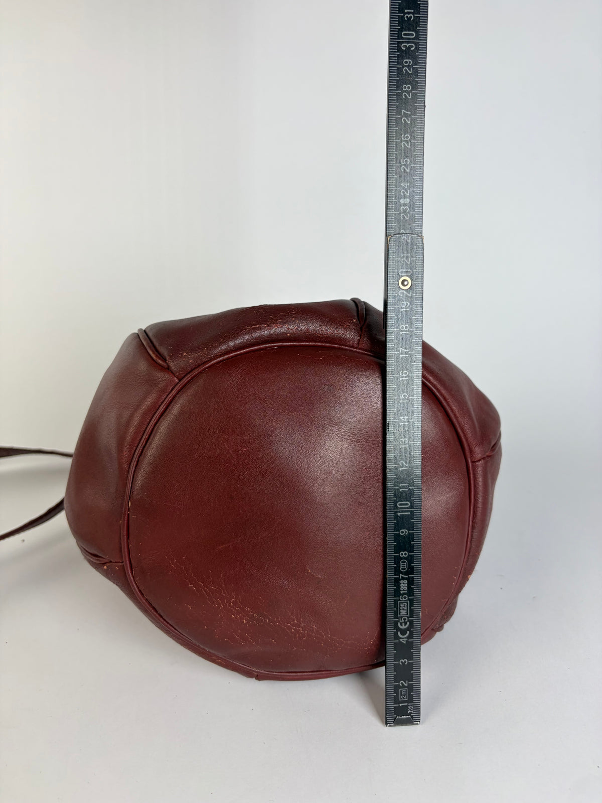 Vintage Cartier Must de Cartier Seau Drawstring Bag c. Late 1980s Burgundy