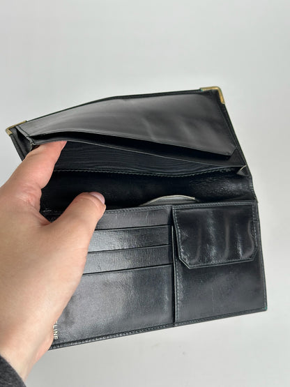 Vintage Celine Paris Leather ID Holder black